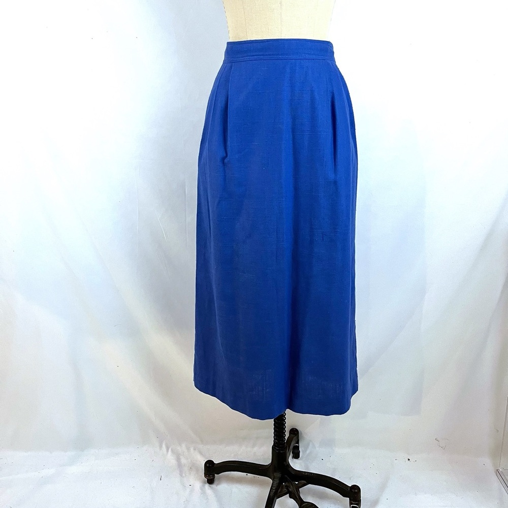 Vintage Blue Midi Skirt